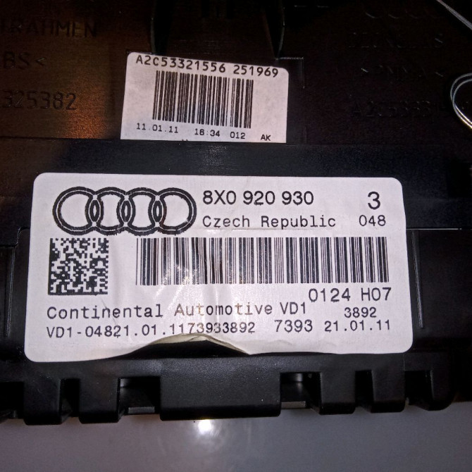 Compteur occasion AUDI A1 Phase 1 06-2010->03-2015 1.2 TFSI 86ch 8X0920930 4
