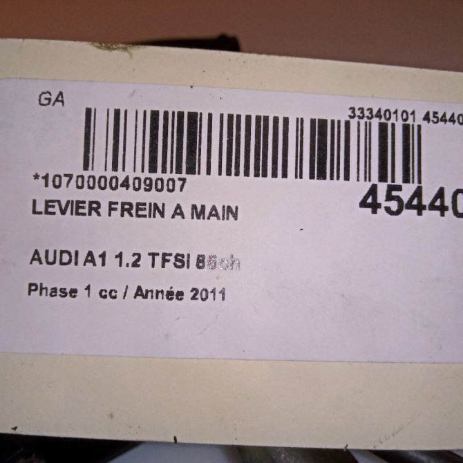 Levier frein a main occasion AUDI A1 Phase 1 06-2010->03-2015 1.2 TFSI 86ch 6C0711303C 4