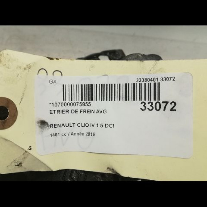 Etrier de frein avant gauche occasion RENAULT CLIO IV Phase 1 07-2012->... 1.5 DCI 75ch 410113834R 3