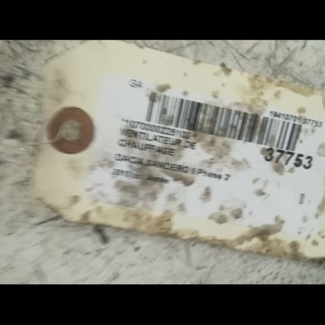 Ventilateur de chauffage occasion DACIA SANDERO II Phase 2 02-2017->... 272107379R 3