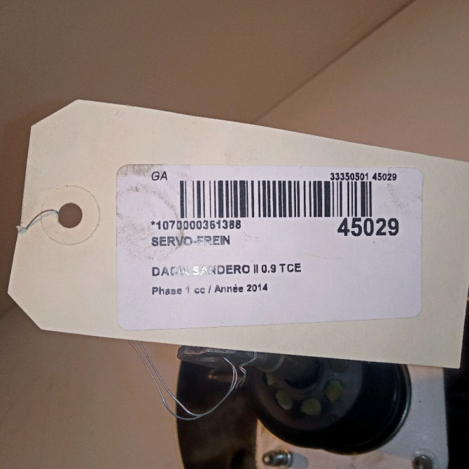 Servo-frein occasion DACIA SANDERO II Phase 1 10-2012->... 0.9 TCE 90ch 472107479R 4