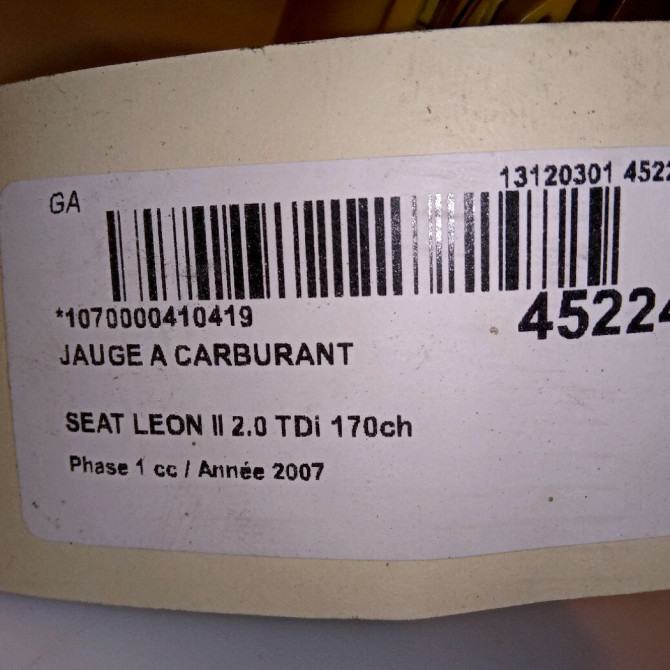 Jauge a carburant occasion SEAT LEON II Phase 1 09-2005->05-2009 2.0 TDi 170ch 6