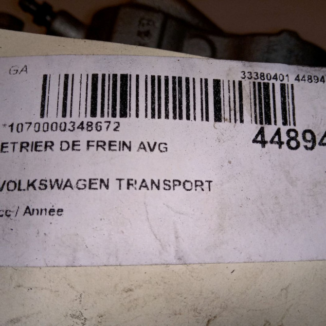 Etrier de frein avant gauche occasion TRANSPORT 7LA615123A 4