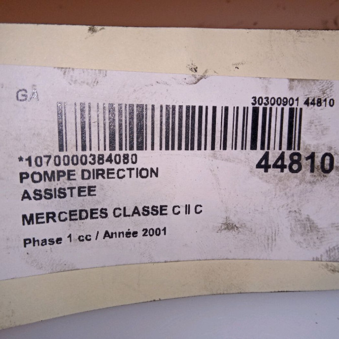 Pompe direction assistee occasion MERCEDES CLASSE C II Phase 1 05-2000->03-2004 C 220 CDI 24669501 6