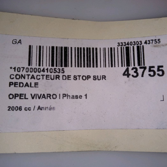 occasion OPEL VIVARO I Phase 1 10-2002->08-2006 4