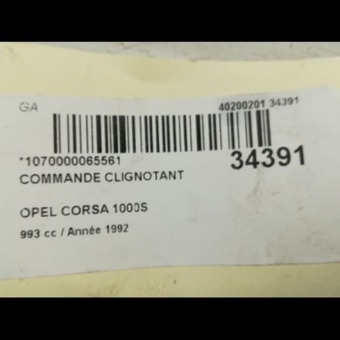 Commande clignotant occasion OPEL CORSA I Phase 1 01-1985->06-1990 1.0i 9185414 5