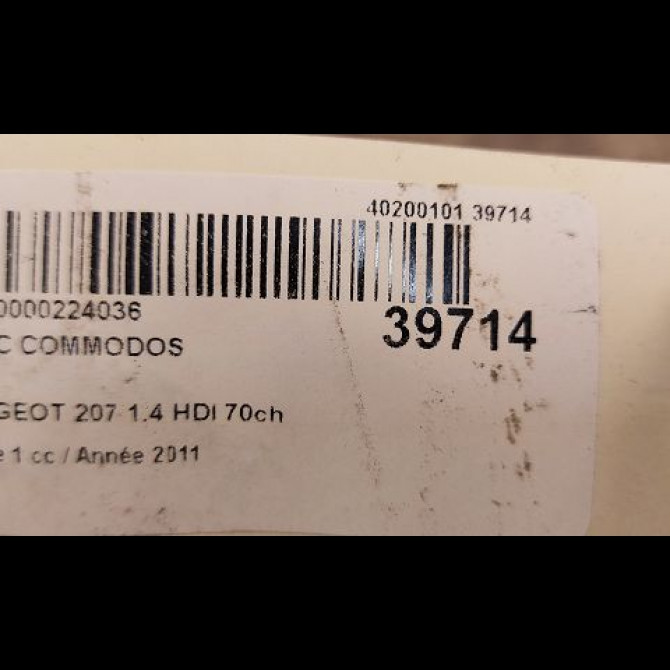 Bloc commodos occasion PEUGEOT 207 Phase 1 04-2006->06-2013 1.4 HDI 70ch 6242YP 5