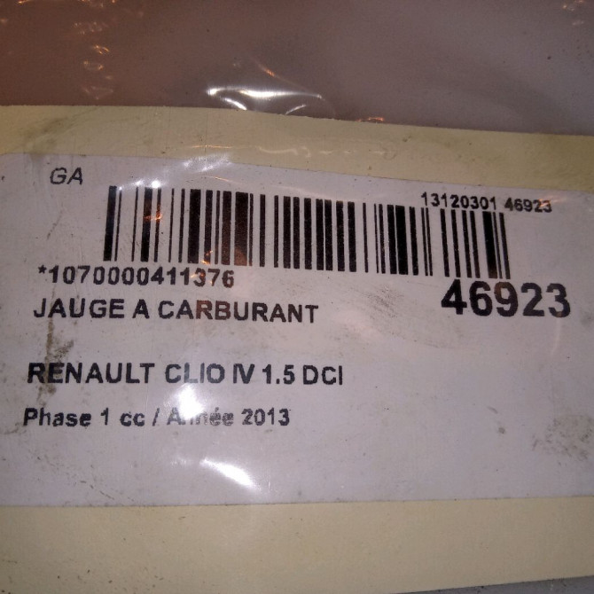 Jauge a carburant occasion RENAULT CLIO IV Phase 1 07-2012->... 1.5 DCI 90ch 172021275R 6