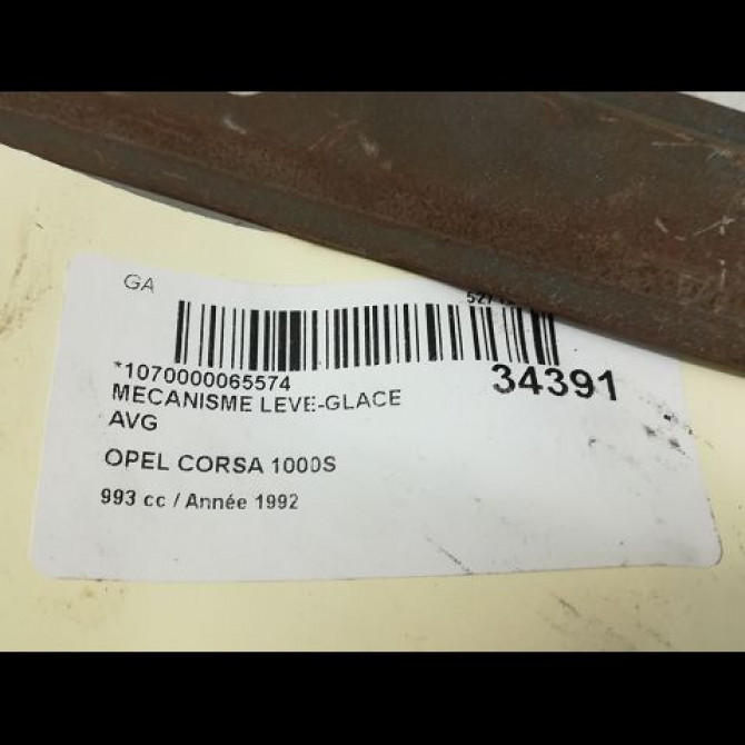 Mécanisme lève-glace avant gauche occasion OPEL CORSA I Phase 1 01-1985->06-1990 1.0i 9113359 5