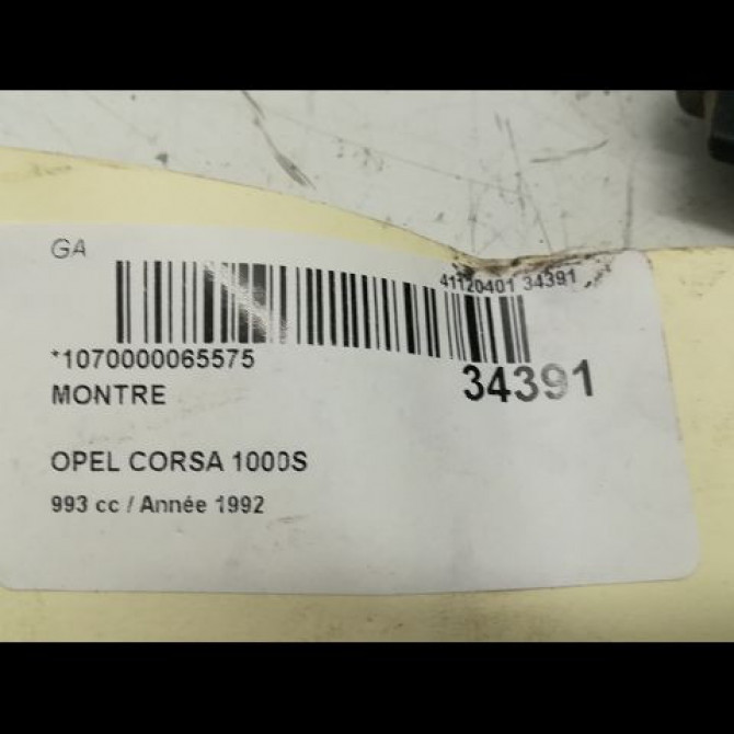 Montre occasion OPEL CORSA I Phase 1 01-1985->06-1990 1.0i 4