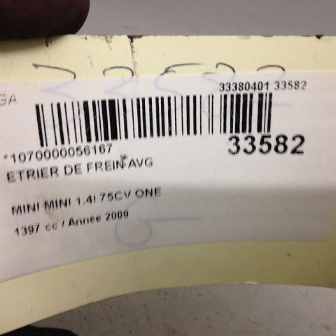 Etrier de frein avant gauche occasion MINI MINI II Phase 1 09-2006->12-2010 1.4i 75ch 34116778335 3