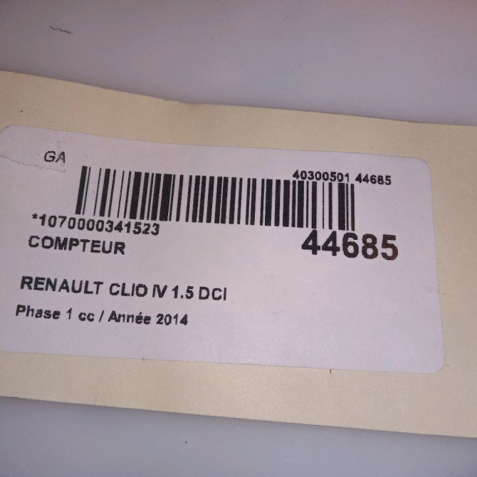 Compteur occasion RENAULT CLIO IV Phase 1 07-2012->... 1.5 DCI 90ch 248104862R 4