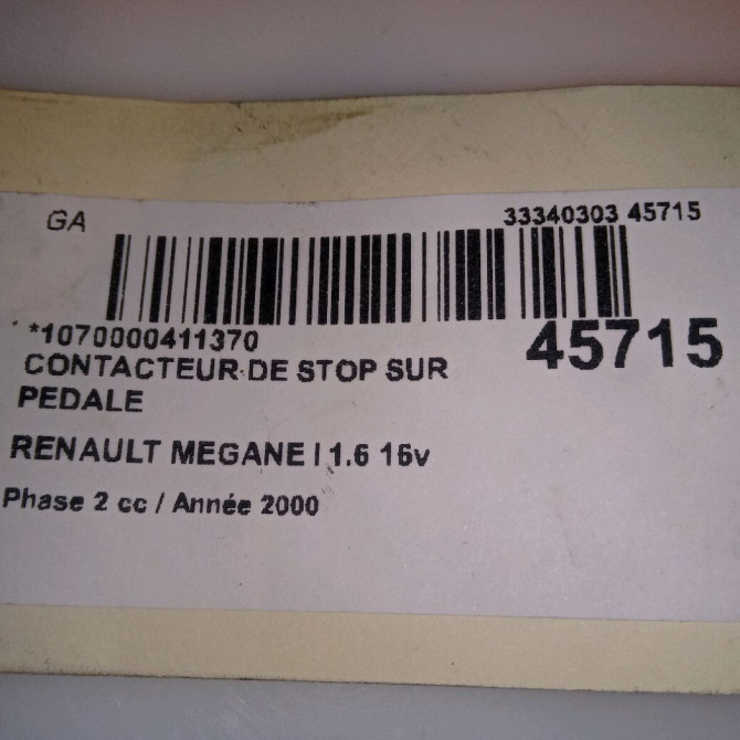 occasion RENAULT MEGANE I Phase 2 03-1999->06-2003 1.6 16v 7700849783 4