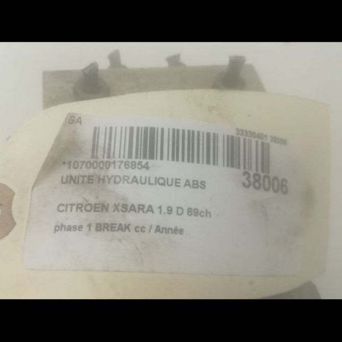 Unité hydraulique ABS occasion CITROEN XSARA phase 1 BREAK 02-1998->09-2000 1.9 D 69ch 454138 3