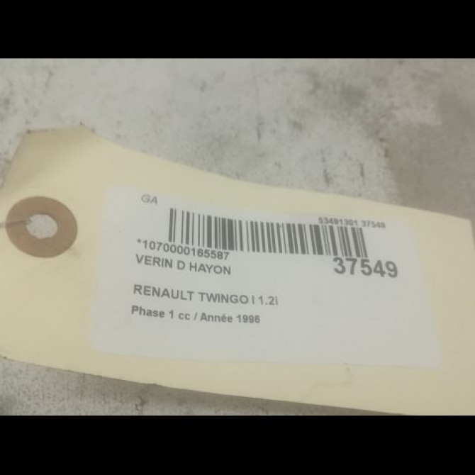 Verin droit hayon occasion RENAULT TWINGO I Phase 1 04-1993->08-1998 1.2i 55ch 2