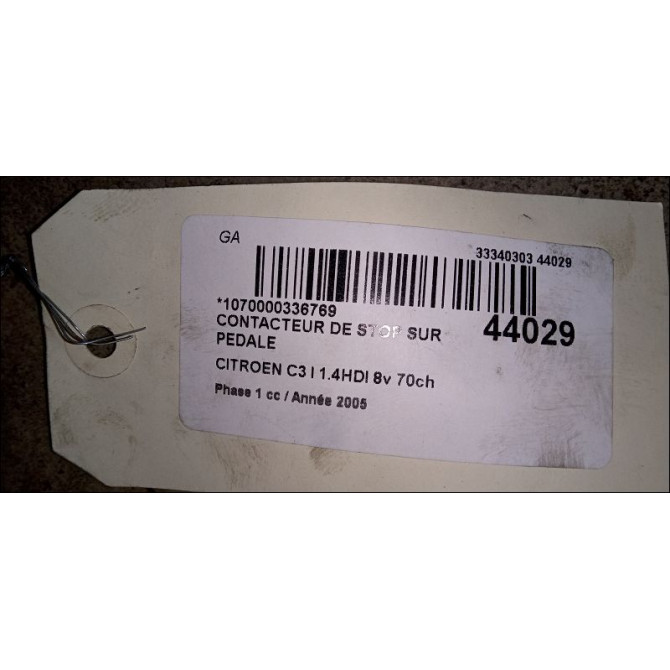 occasion CITROEN C3 I Phase 1 04-2002->10-2005 1.4HDI 8v 70ch 3