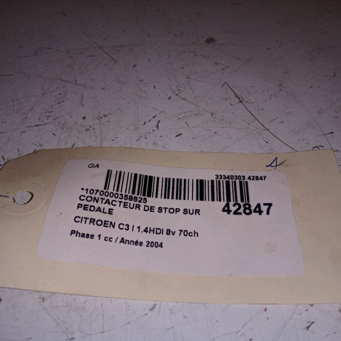 occasion CITROEN C3 I Phase 1 04-2002->10-2005 1.4HDI 8v 70ch 2