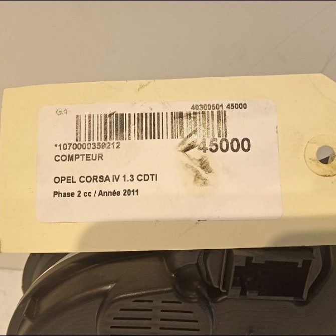 Compteur occasion OPEL CORSA IV Phase 2 01-2011->03-2015 1.3 CDTI 75ch 13369224 3
