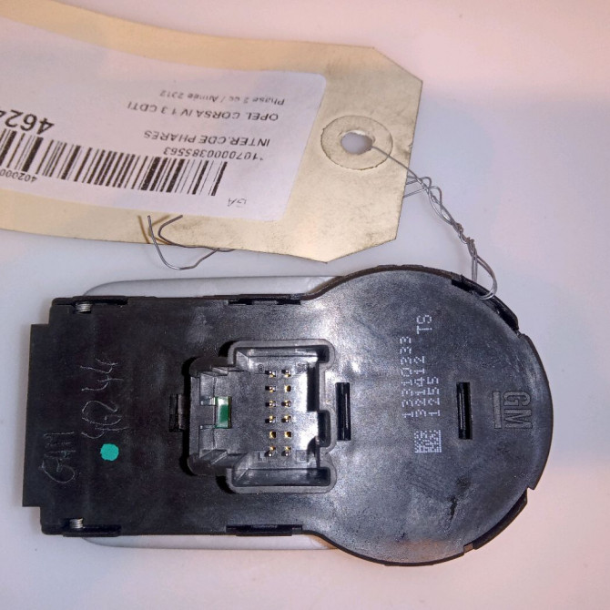 Interrupteur commande de phares occasion OPEL CORSA IV Phase 2 01-2011->03-2015 1.3 CDTI 95ch 13191079 3