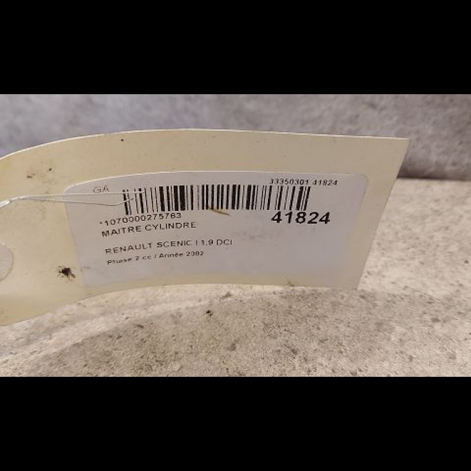 Maitre cylindre occasion RENAULT SCENIC I Phase 2 08-1999->06-2003 1.9 DCI 100ch 7701206922 2