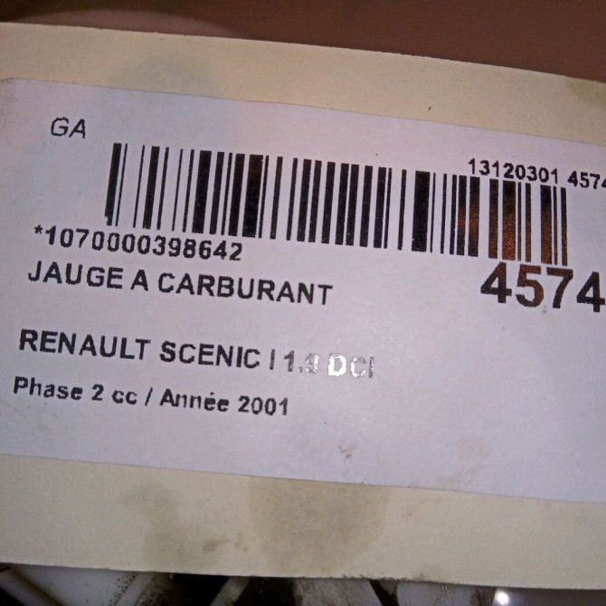 Jauge a carburant occasion RENAULT SCENIC I Phase 2 08-1999->06-2003 1.9 DCI 100ch 7700429144 5
