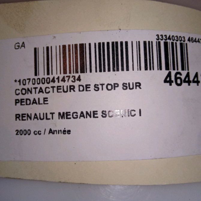 occasion RENAULT MEGANE SCENIC I Phase 2 08-1999->06-2003 7700811340 4