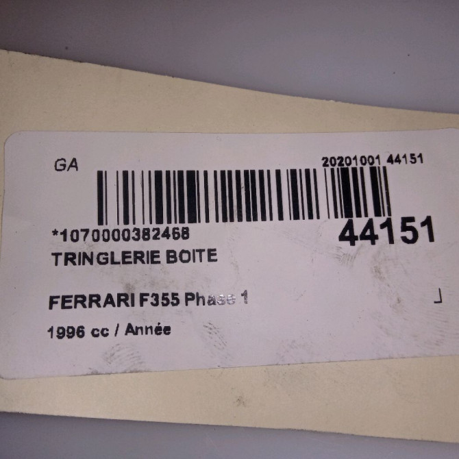 Tringlerie boite occasion FERRARI 146 Phase 1 04-1995->04-1999 3.5i V8 380ch 7