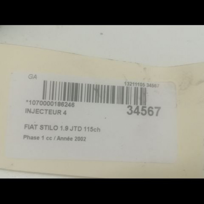 occasion FIAT STILO Phase 1 10-2001->09-2007 1.9 JTD 115ch 73501139 3