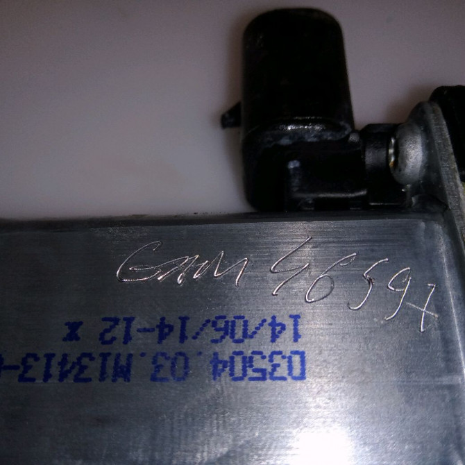 Mecanisme+moteur leve-glace avg occasion FIAT PANDA III Phase 1 01-2012->... 1.2i 69ch 52076550 4