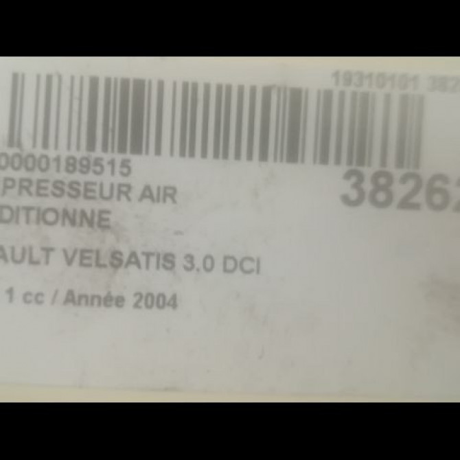 Compresseur air conditionne occasion RENAULT VELSATIS Phase 1 01-2002->04-2005 3.0 DCI V6 177ch 7701474008 3
