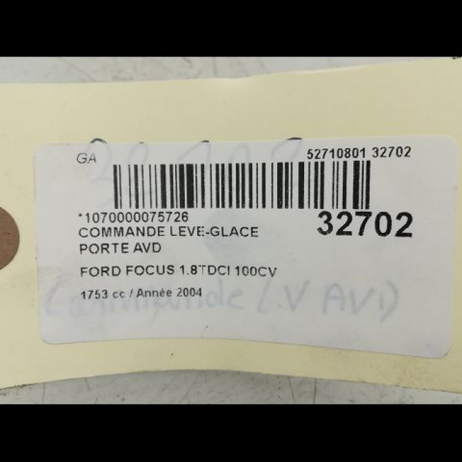 Commande lève-glace porte avant droite occasion FORD FOCUS I Phase 1 10-1998->09-2004 1.8 TDCI 100ch 4