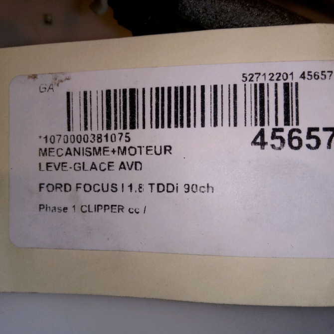 Mecanisme + moteur lève-glace avant droit occasion FORD FOCUS I Phase 1 CLIPPER 10-1998->12-2004 1.8 TDDi 90ch 1331612 4