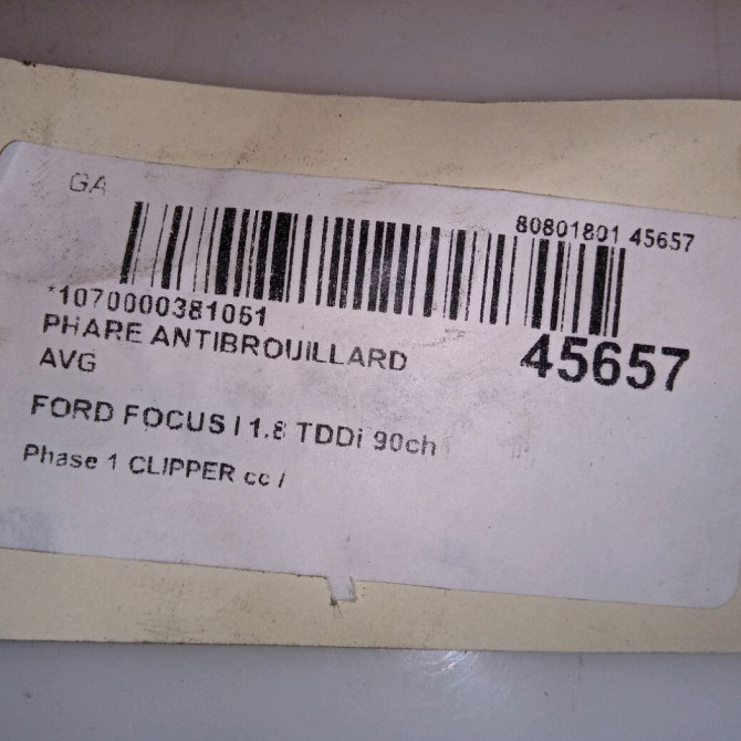Phare antibrouillard avant gauche occasion FORD FOCUS I Phase 1 CLIPPER 10-1998->12-2004 1.8 TDDi 90ch 1306253 4