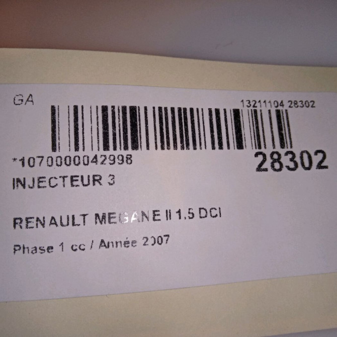 occasion RENAULT MEGANE II Phase 1 09-2003->12-2005 1.5 DCI 100ch 5