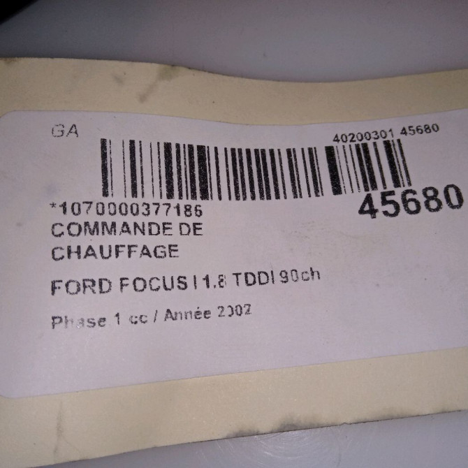 Commande de chauffage occasion FORD FOCUS I Phase 1 10-1998->09-2004 1.8 TDDI 90ch 1331849 4
