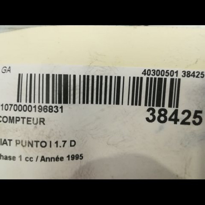 Compteur occasion FIAT PUNTO I Phase 1 11-1993->10-1999 1.7 D 46438192 3