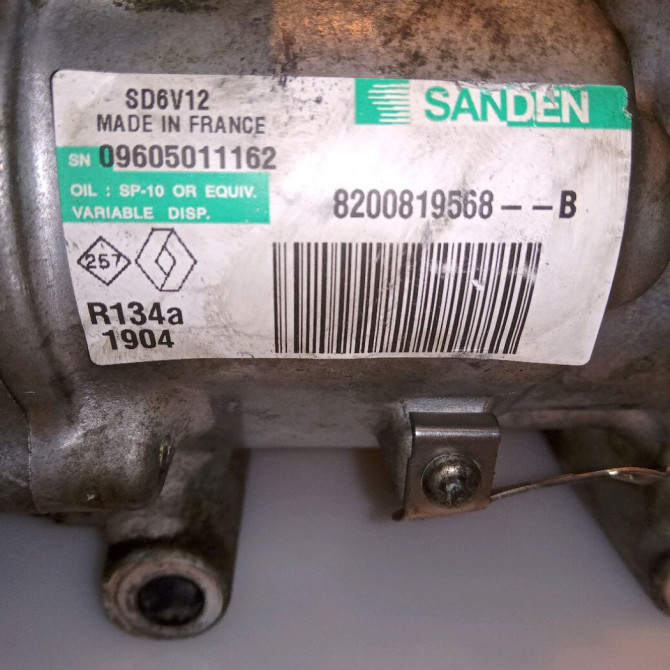 Compresseur air conditionne occasion RENAULT TWINGO II Phase 2 12-2011->12-2014 1.2i 16v 75ch 6