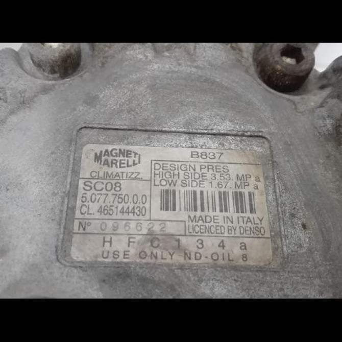 Compresseur air conditionne occasion FIAT PUNTO I Phase 1 11-1993->10-1999 1.2i 60ch 46514443 3