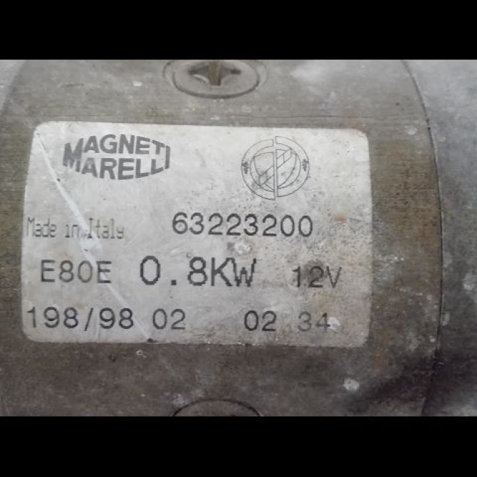 Démarreur occasion FIAT PUNTO I Phase 1 11-1993->10-1999 1.2i 60ch 7796598 3