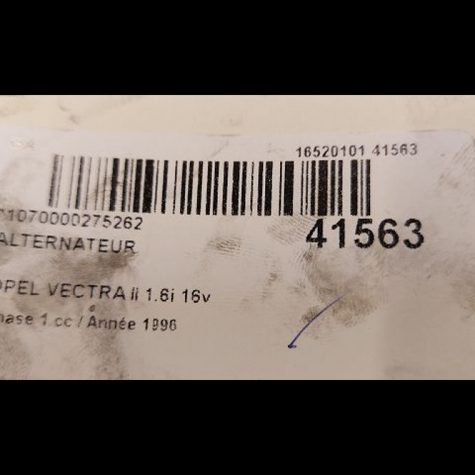 Alternateur occasion OPEL VECTRA II Phase 1 11-1995->02-1999 1.6i 16v 9201491 4
