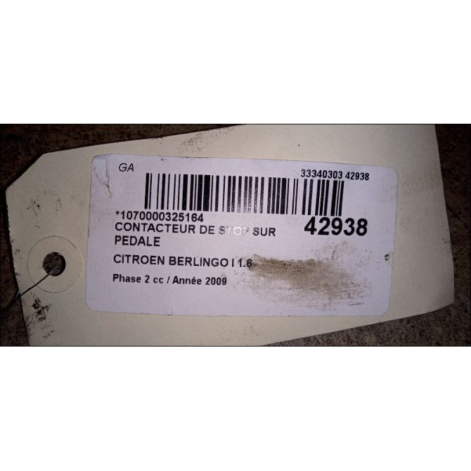 occasion CITROEN BERLINGO I Phase 2 11-2002->10-2010 1.6 HDi 75ch 2