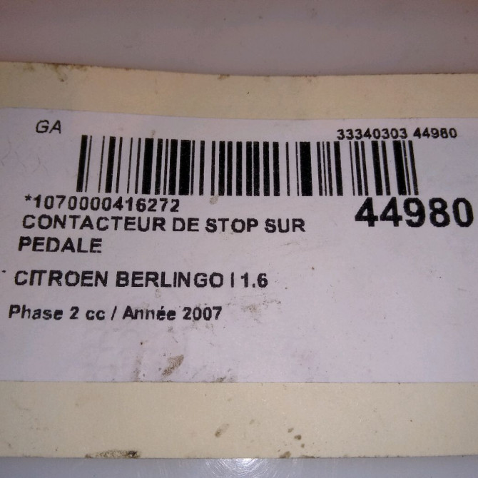occasion CITROEN BERLINGO I Phase 2 11-2002->10-2010 1.6 HDi 75ch 4