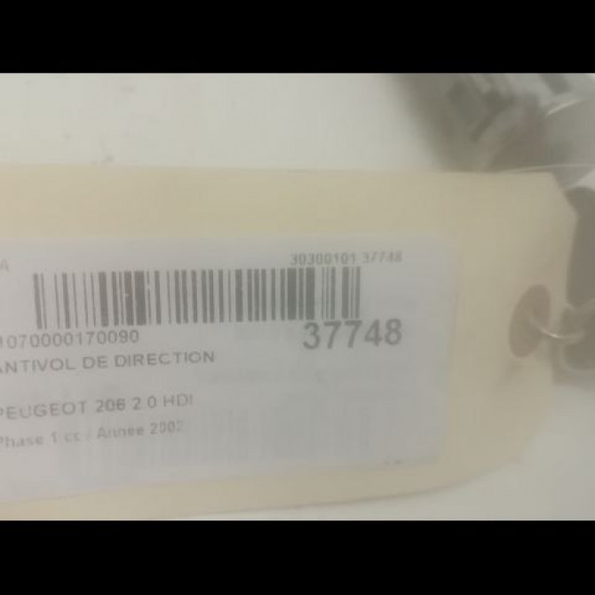 Antivol de direction occasion PEUGEOT 206 Phase 1 09-1998->03-2009 2.0 HDI 4162Z1 3