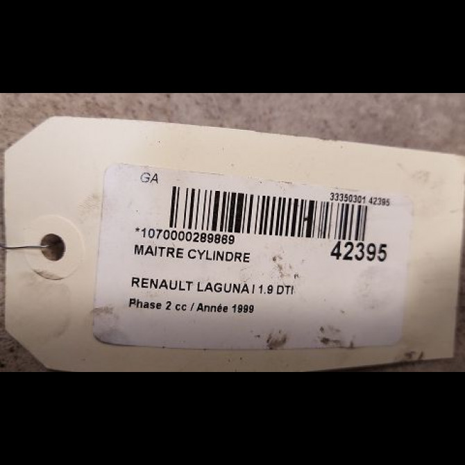 Maitre cylindre occasion RENAULT LAGUNA I Phase 2 04-1998->11-2000 1.9 DTI 7701203719 3