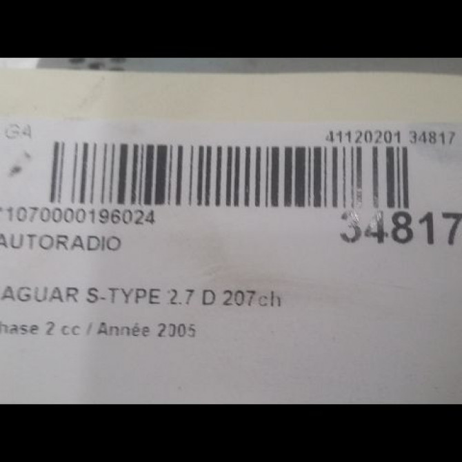 Autoradio occasion JAGUAR S-TYPE Phase 2 01-2002->12-2007 2.7 D 207ch XR854397 3