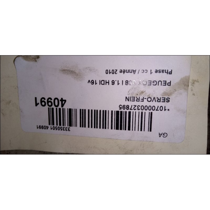 Servo-frein occasion PEUGEOT 308 I Phase 1 09-2007->03-2011 1.6 HDI 16v 90ch 4535AC 4