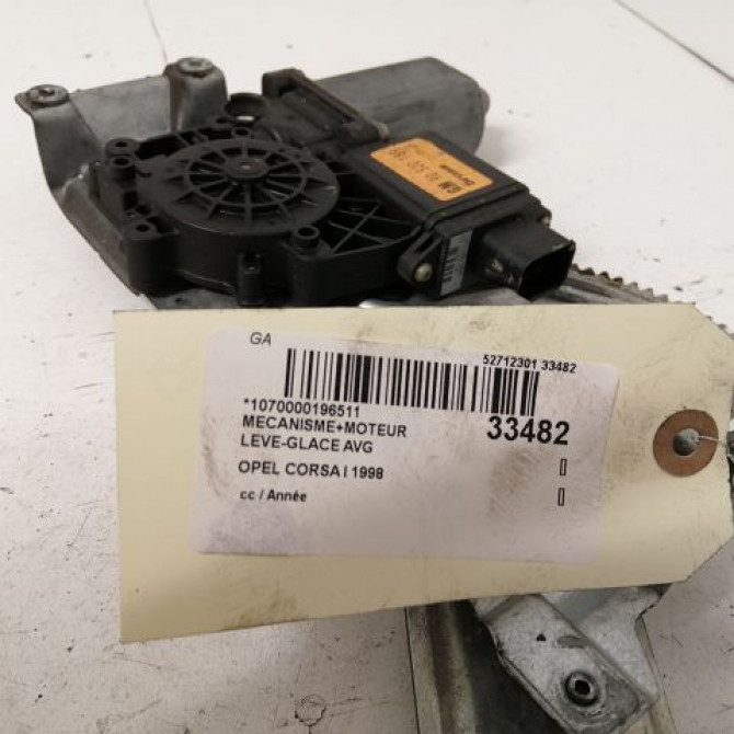Mecanisme+moteur leve-glace avg occasion OPEL CORSA I 90444381 3