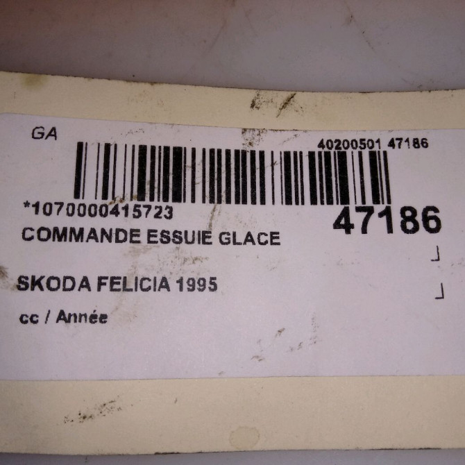 Commande essuie glace occasion SKODA FELICIA 5