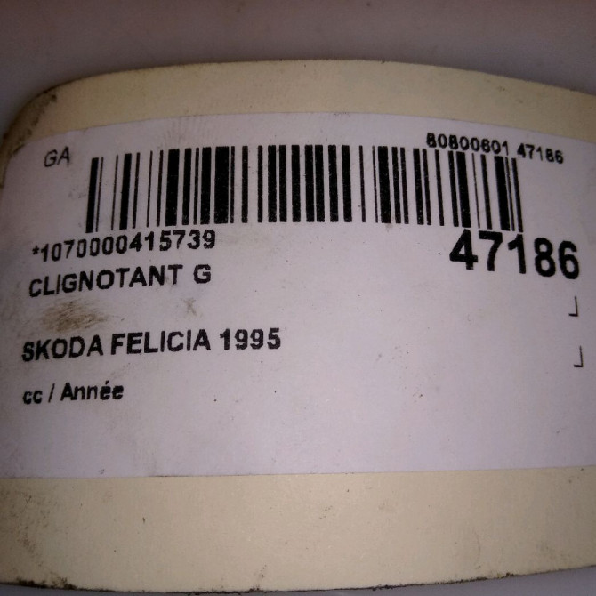 Clignotant gauche occasion SKODA FELICIA 4