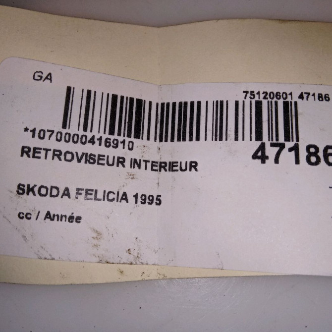 Retroviseur interieur occasion SKODA FELICIA 3